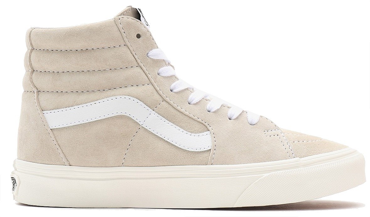 обувь Vans Sk8-Hi - Pig Suede/Sandshell/Snow White - blackcomb-shop.eu