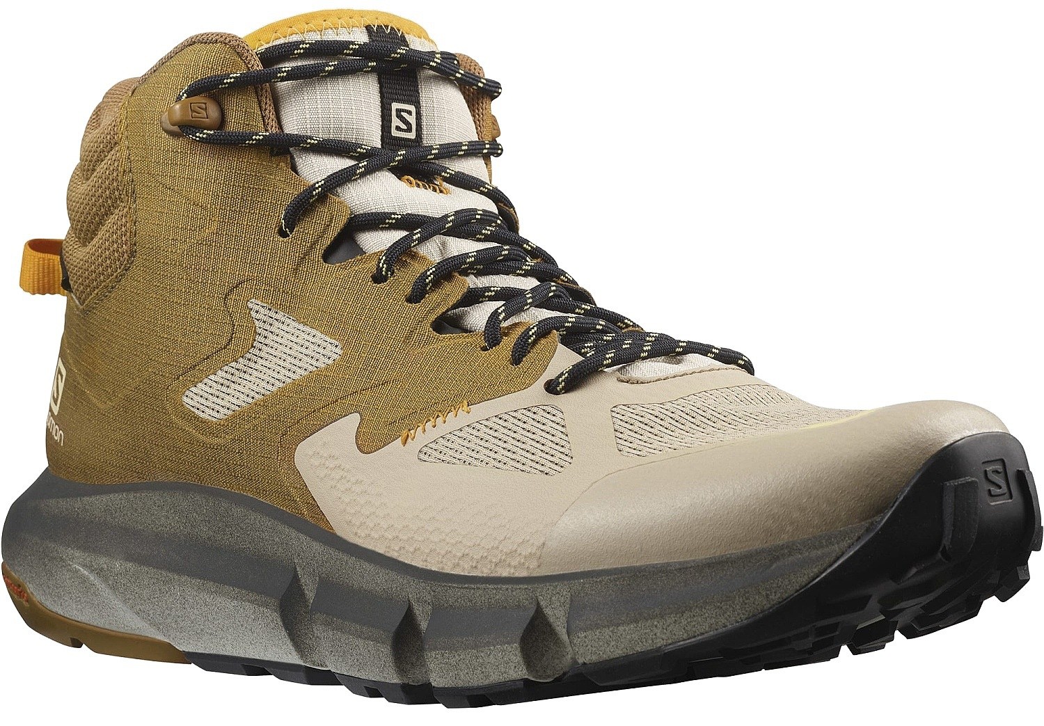 Schuhe Salomon Predict Hike Mid GTX - Cumin/Safari/Saffron - men´s