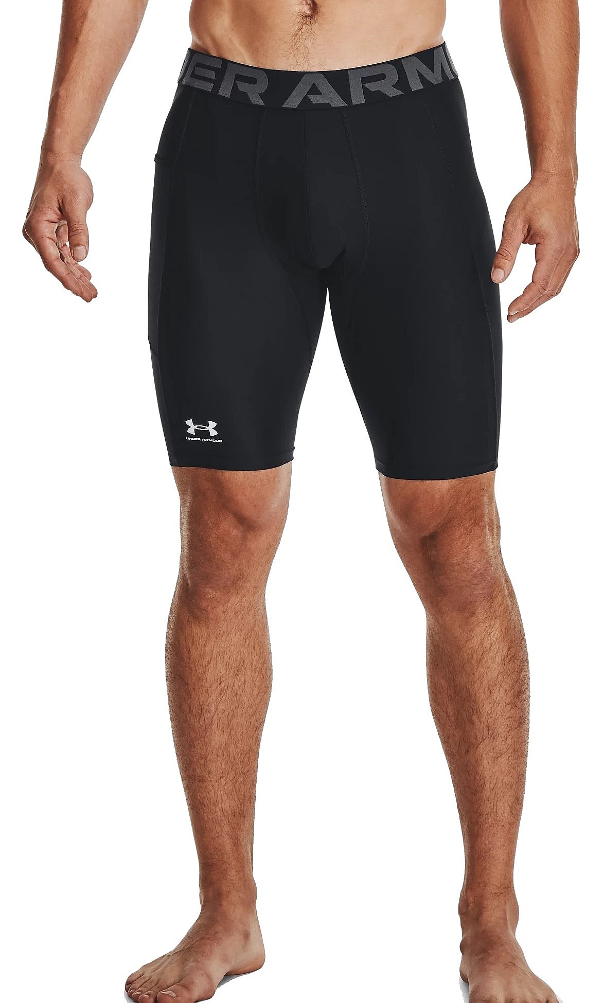 шорты Under Armour HeatGear Pocket Long - 001/Black/White - men´s
