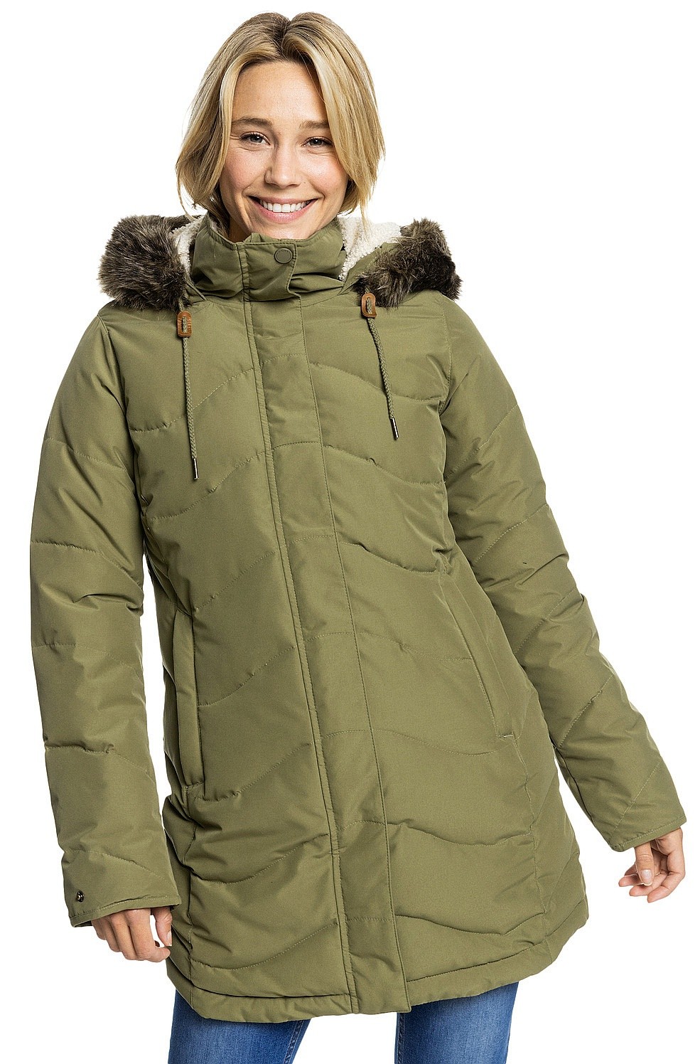 пальто Roxy Ellie - Burnt Olive - women´s