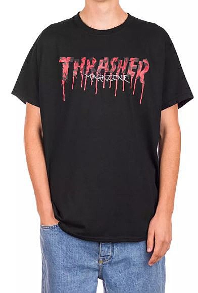 tričko Thrasher Blood Drip - Black
