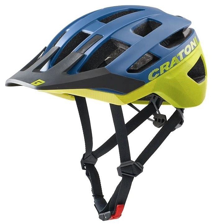 casque Cratoni AllRace - Blue/Neon Yellow Matt