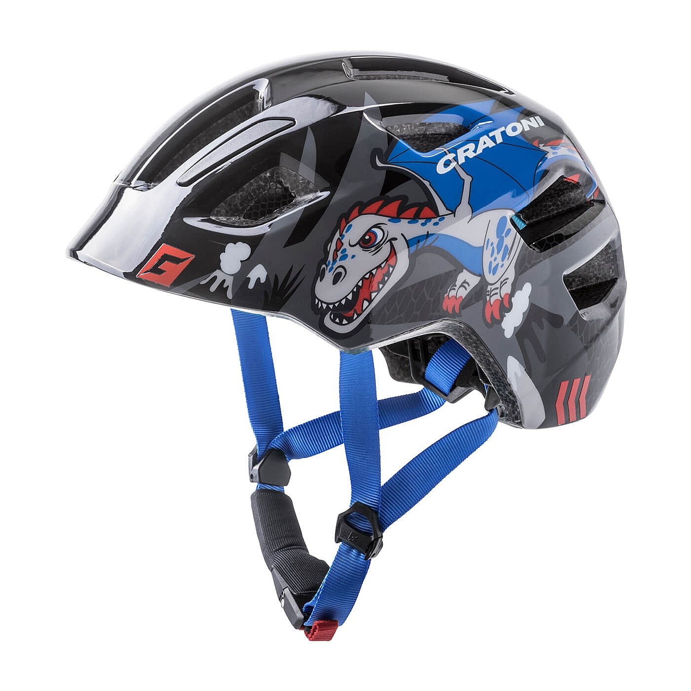 Helm Cratoni Maxster - Black Dragon Glossy - kid´s