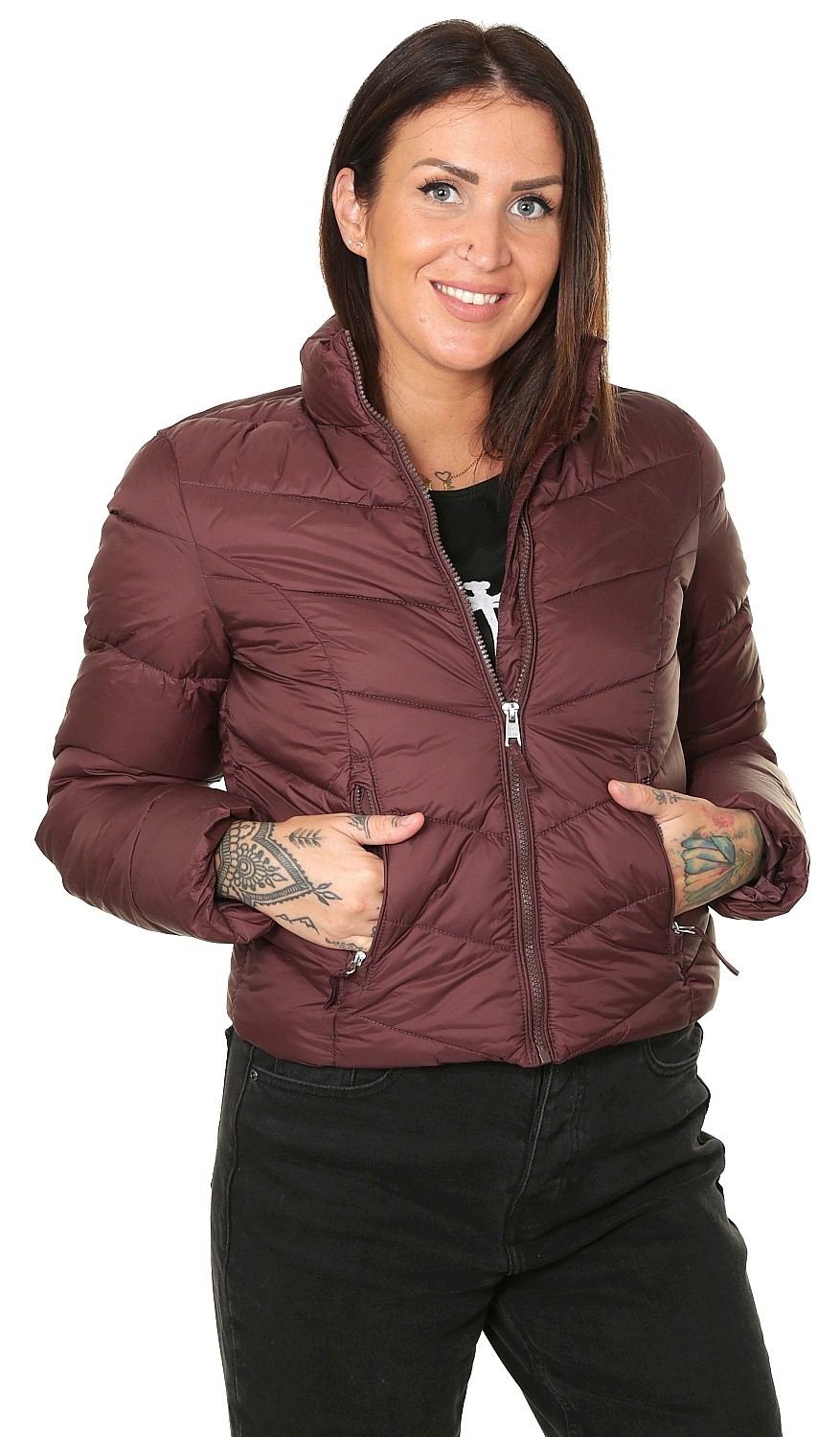 Jacke Jacqueline de Yong Embrace Short - Winetasting - women´s