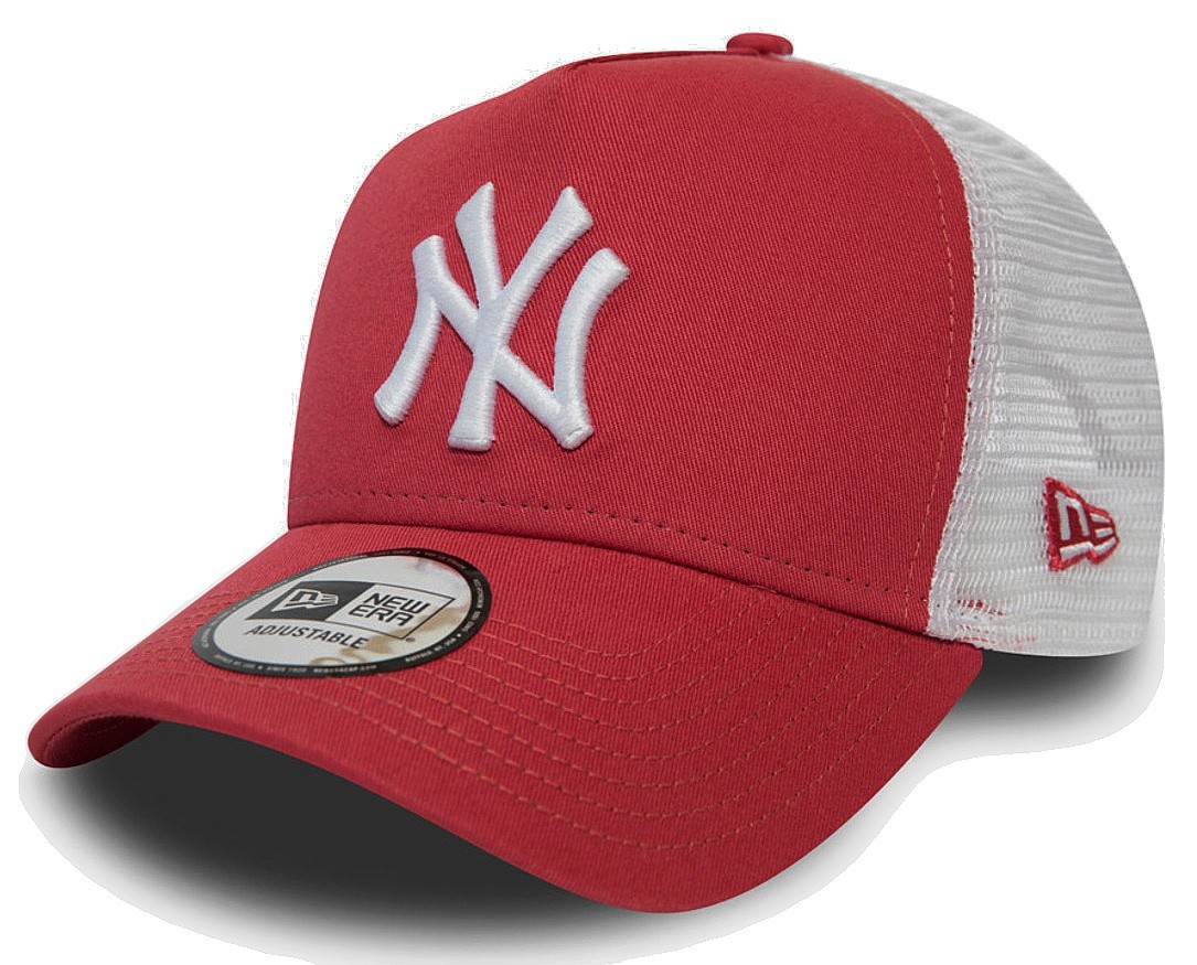 Kappe New Era 9FO AF Clean Trucker 2 MLB New York Yankees - Scarlet/White - men´s