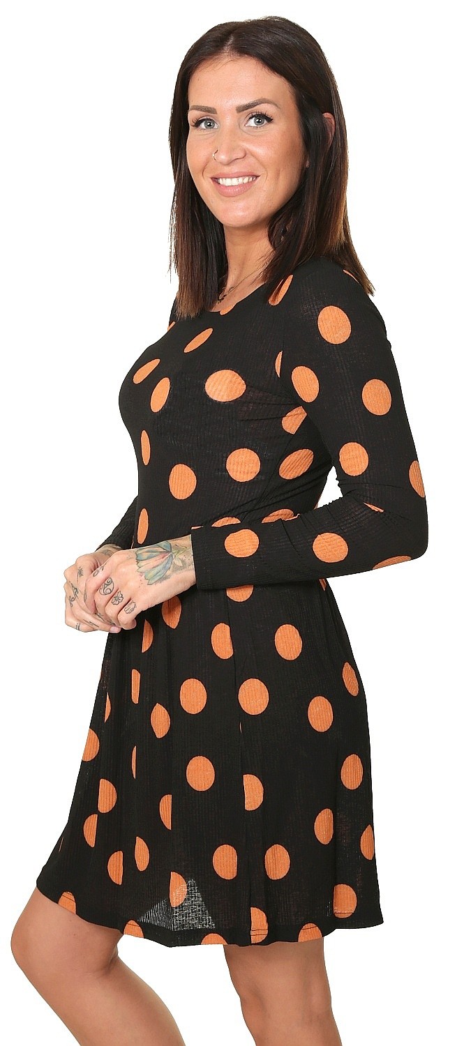 sukienka Jacqueline de Yong Dexter Svan Aop - Black/Dots