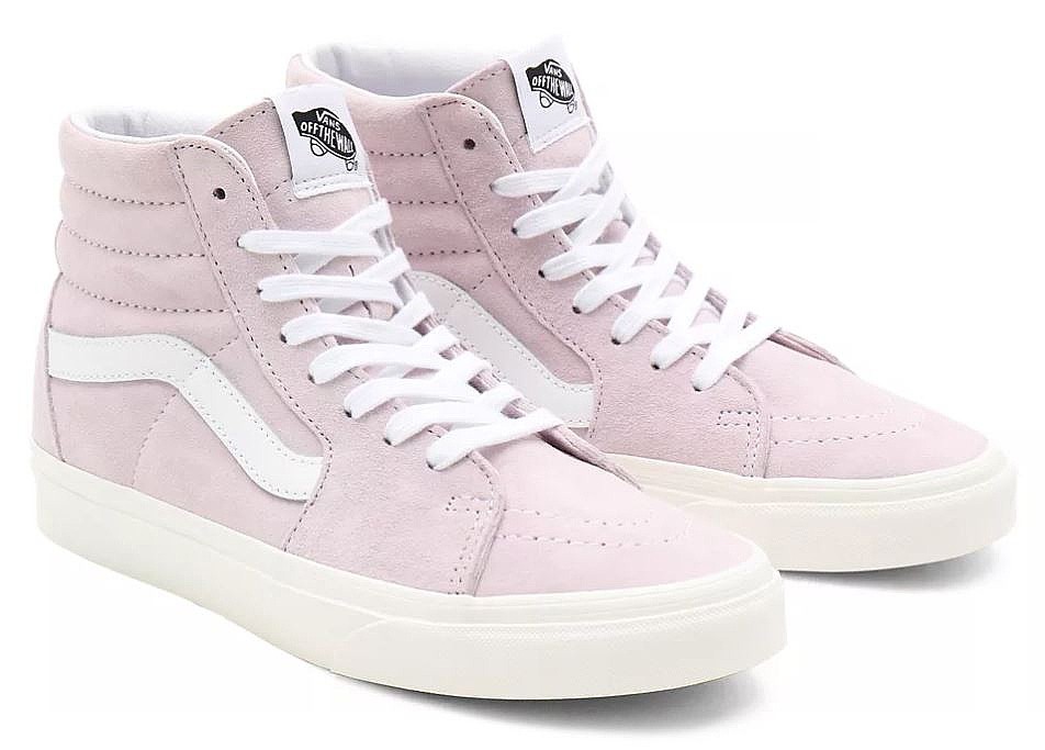 обувь Vans Sk8-Hi - Pig Suede/Orchid Ice/Snow White