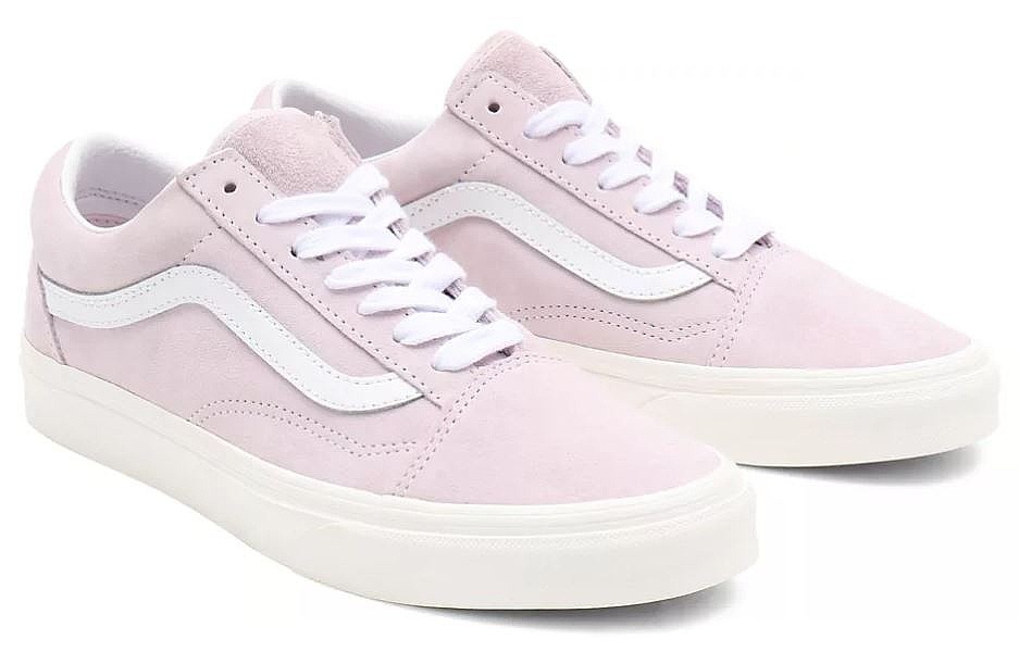 обувь Vans Old Skool - Pig Suede/Orchid/Ice Snow White