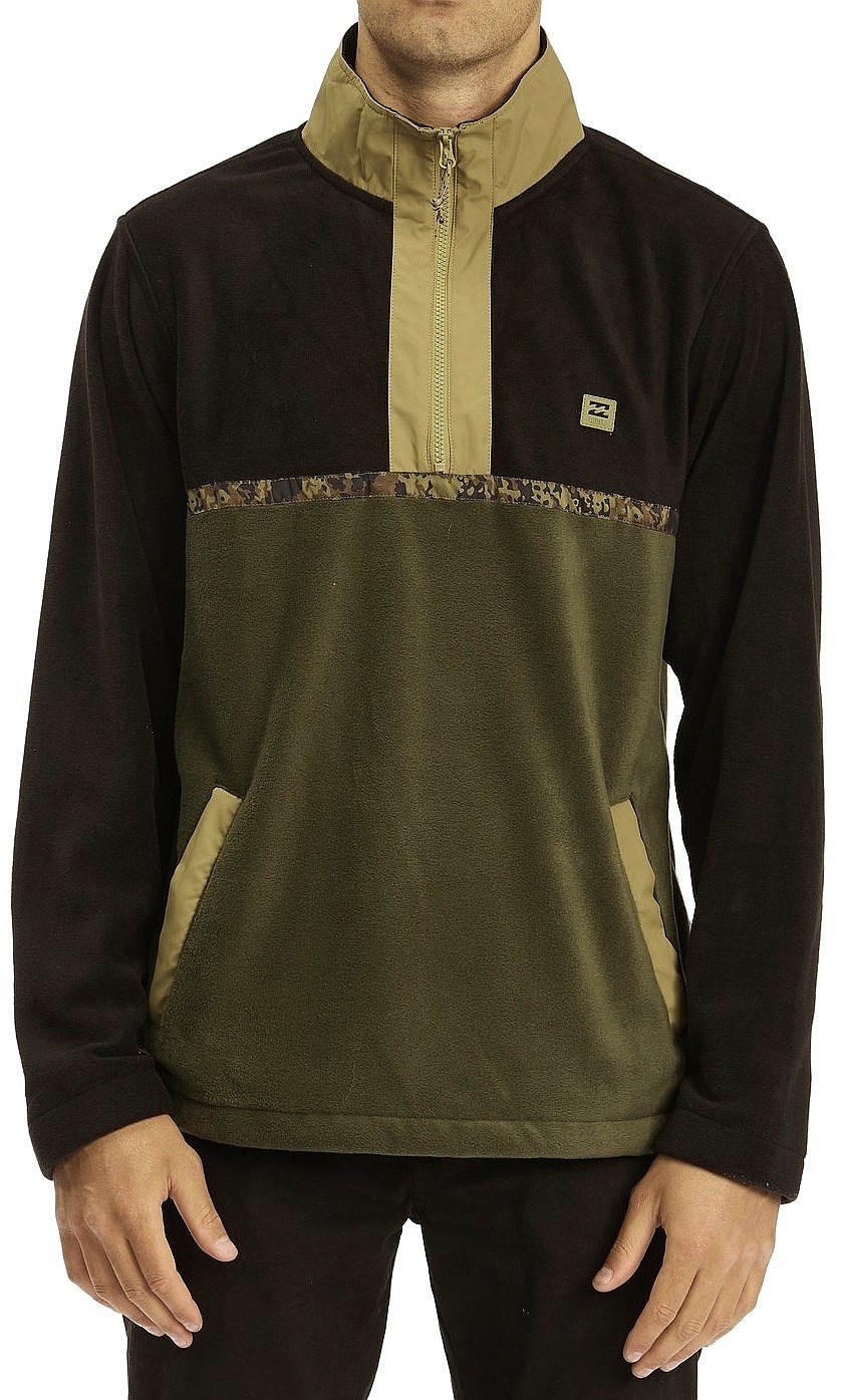 bluză Billabong Boundary Mock Lite - Dark Olive - men´s