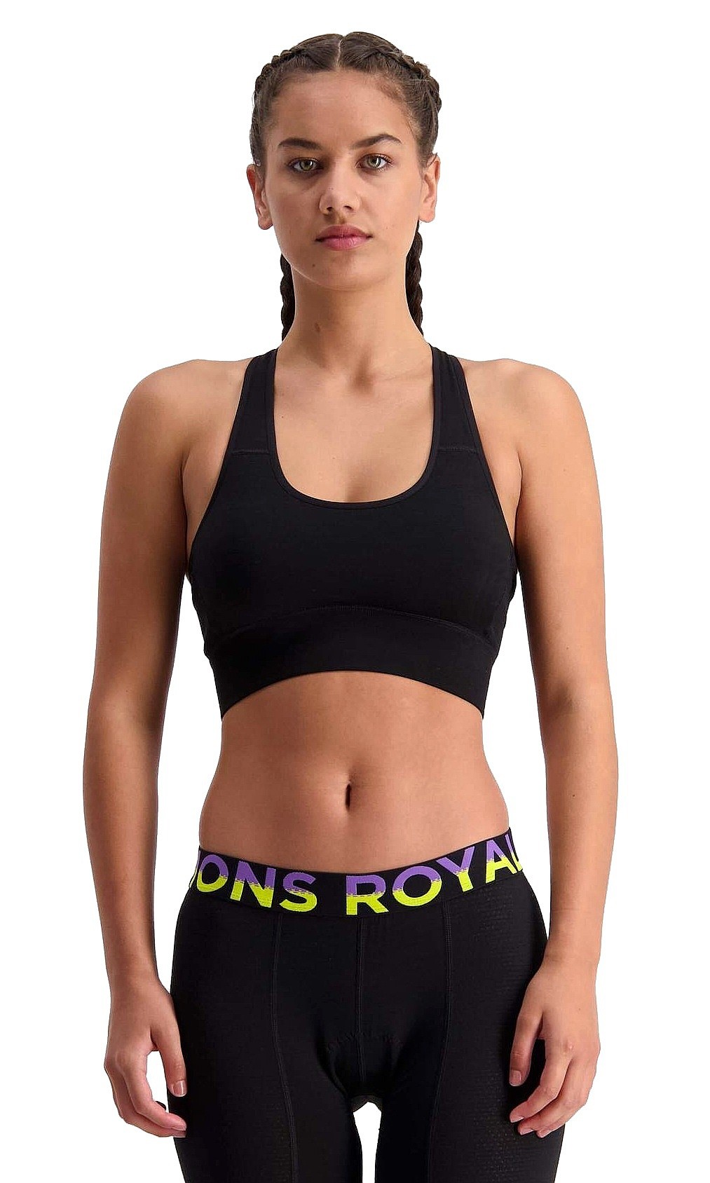 podprsenka Mons Royale Stratos Merino Shift Sports - Black