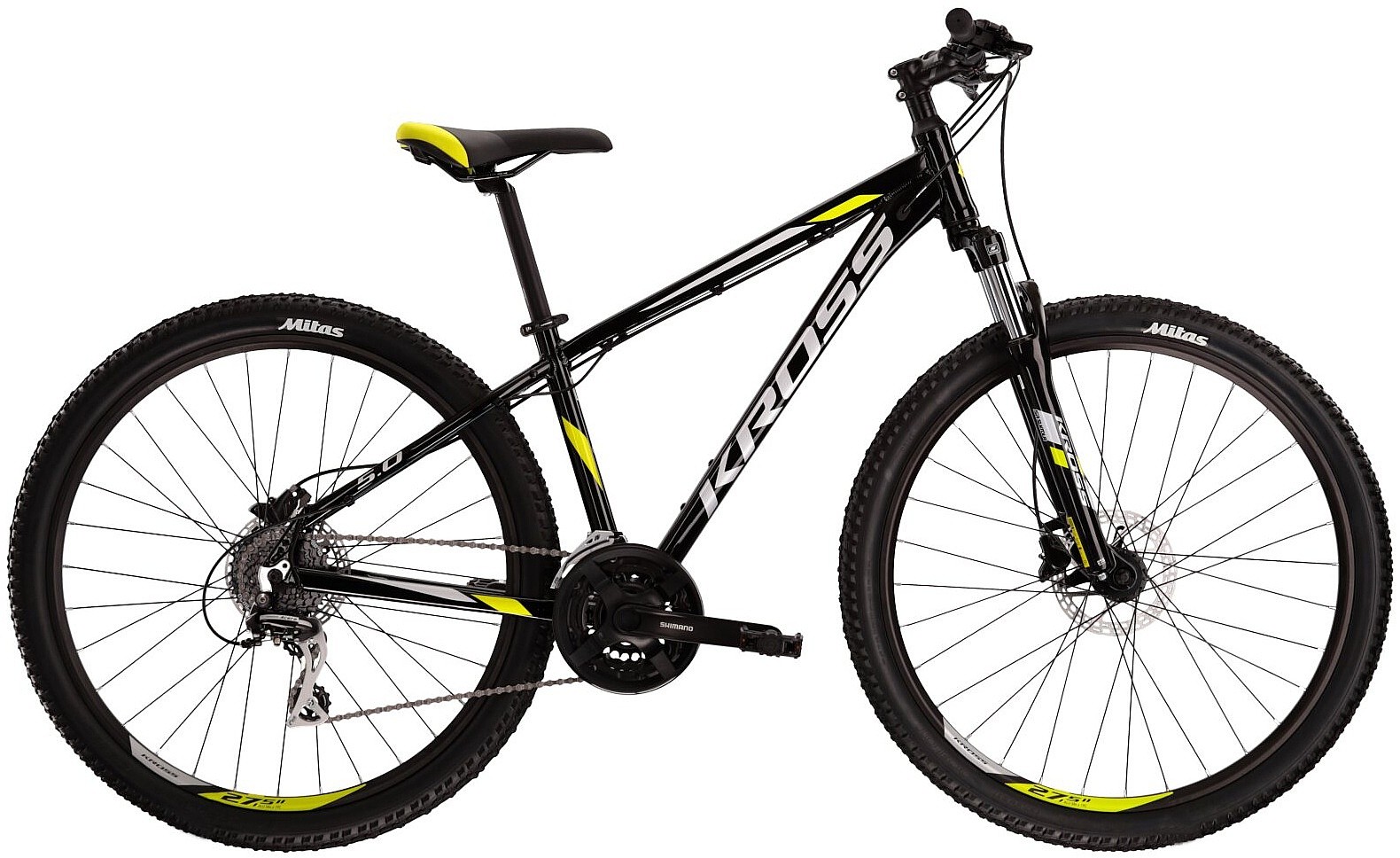 rower Kross Hexagon 5.0 29" - Black/Lime/Gray Gloss