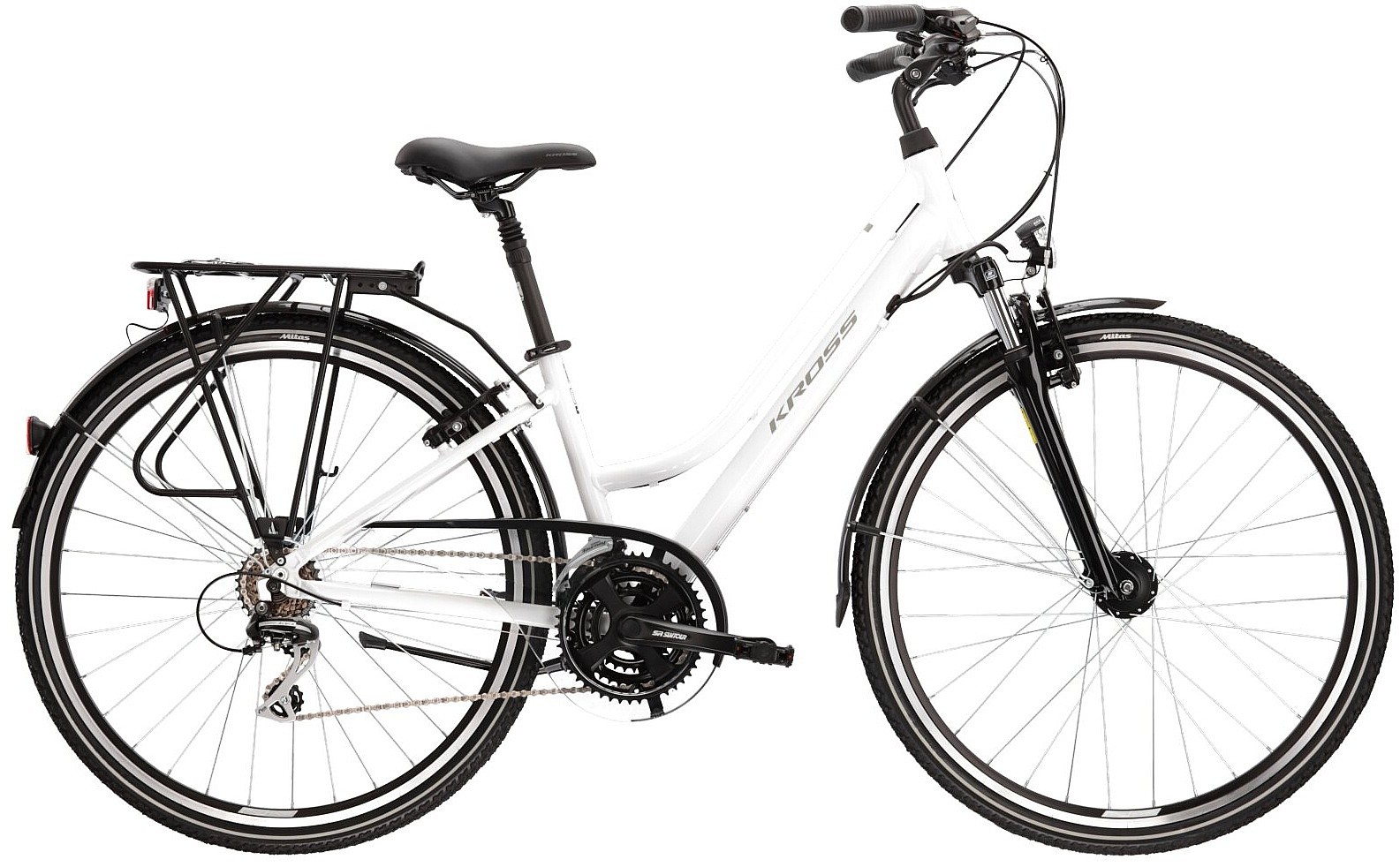 rower Kross Trans 3.0 28" - White/Gray Gloss