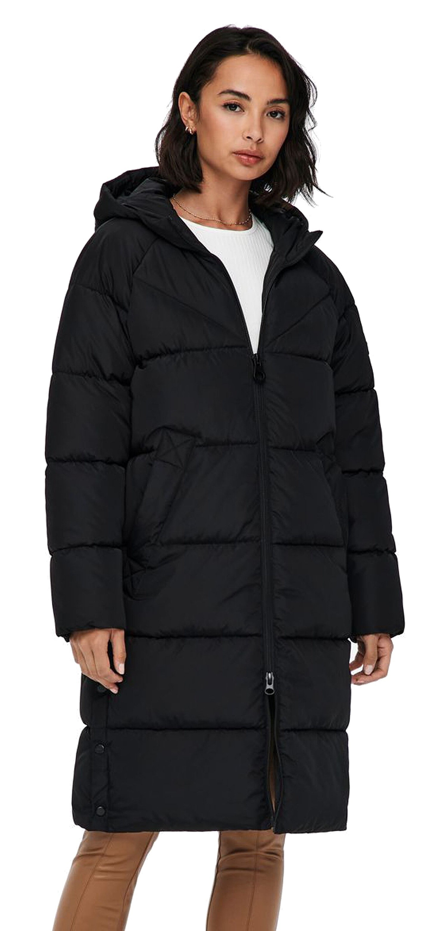 пальто ONLY Amanda Long Puffer - Black - women´s