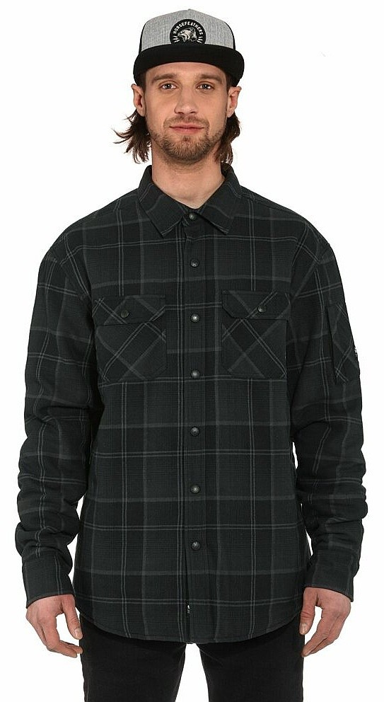 рубашка Horsefeathers Dough Insulated LS - Anthracite - men´s