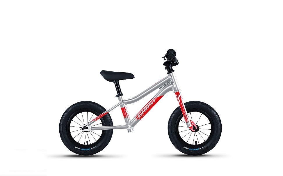 odrážadlo Ghost Powerkiddy 12 - Rainbow Silver/Red Gloss