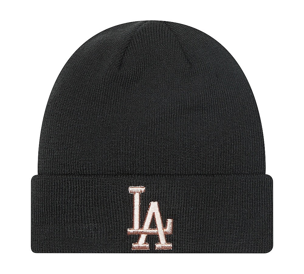 chapeau New Era Metallic Logo Cuff MLB Los Angeles Dodgers - Black - women´s