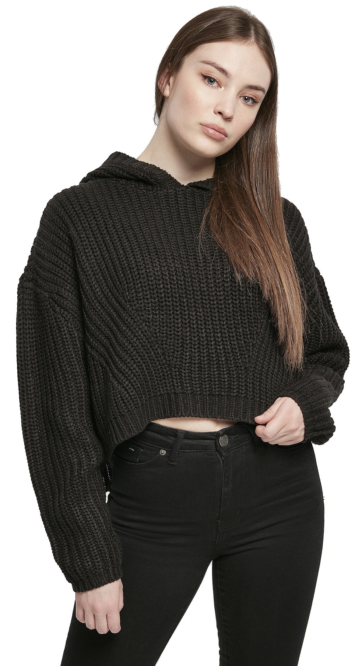 свитер Urban Classics Oversized Hoody/TB4537 - Black - women´s