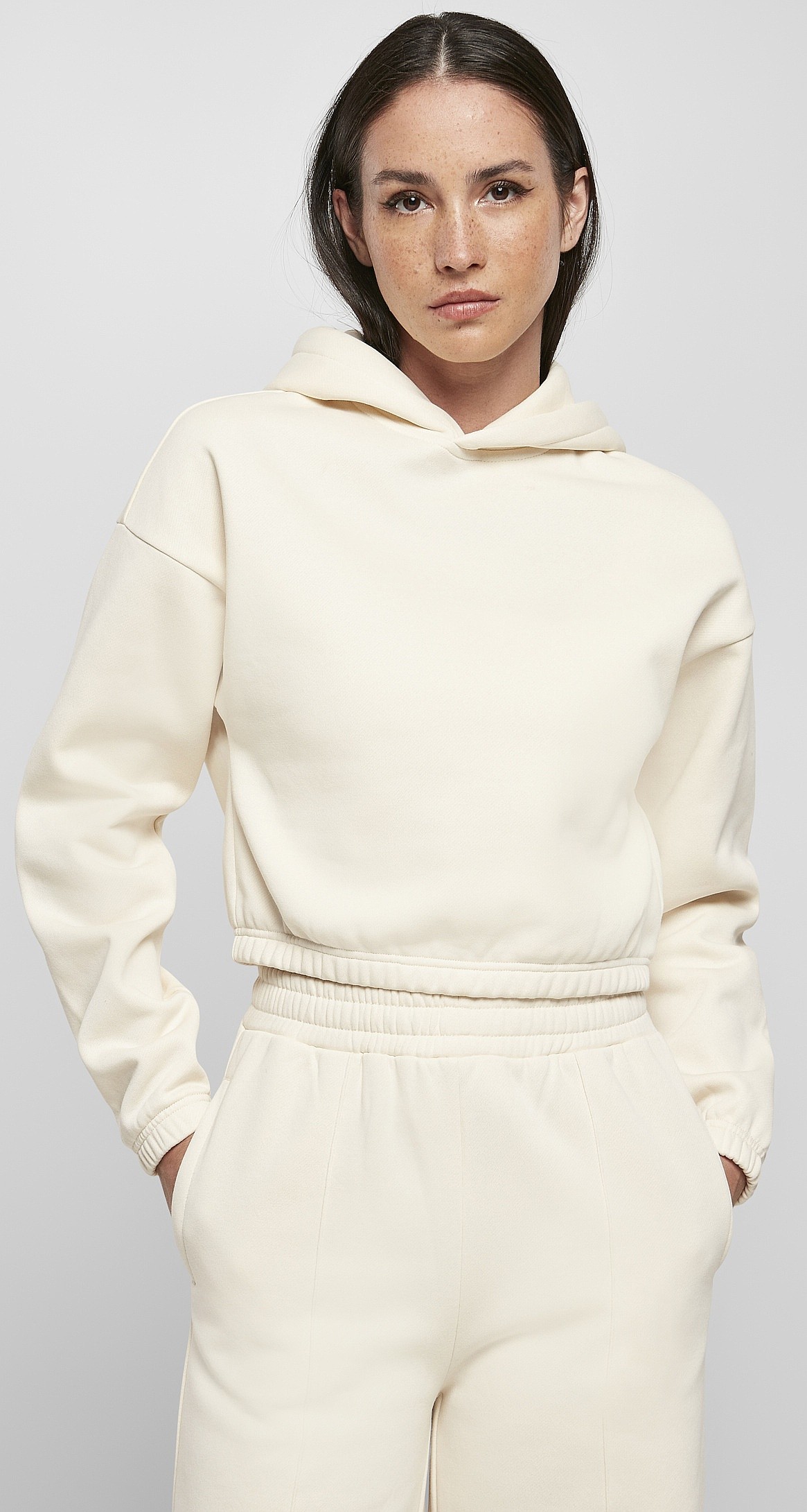 sweat-shirt Urban Classics Short Oversized/TB4561 - White/Sand - women´s