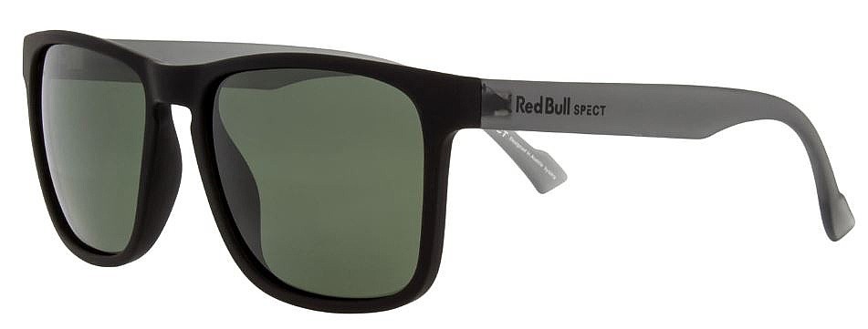 okuliare Red Bull SPECT Leap-004P - Matt Black Rubber/Green/Polarized