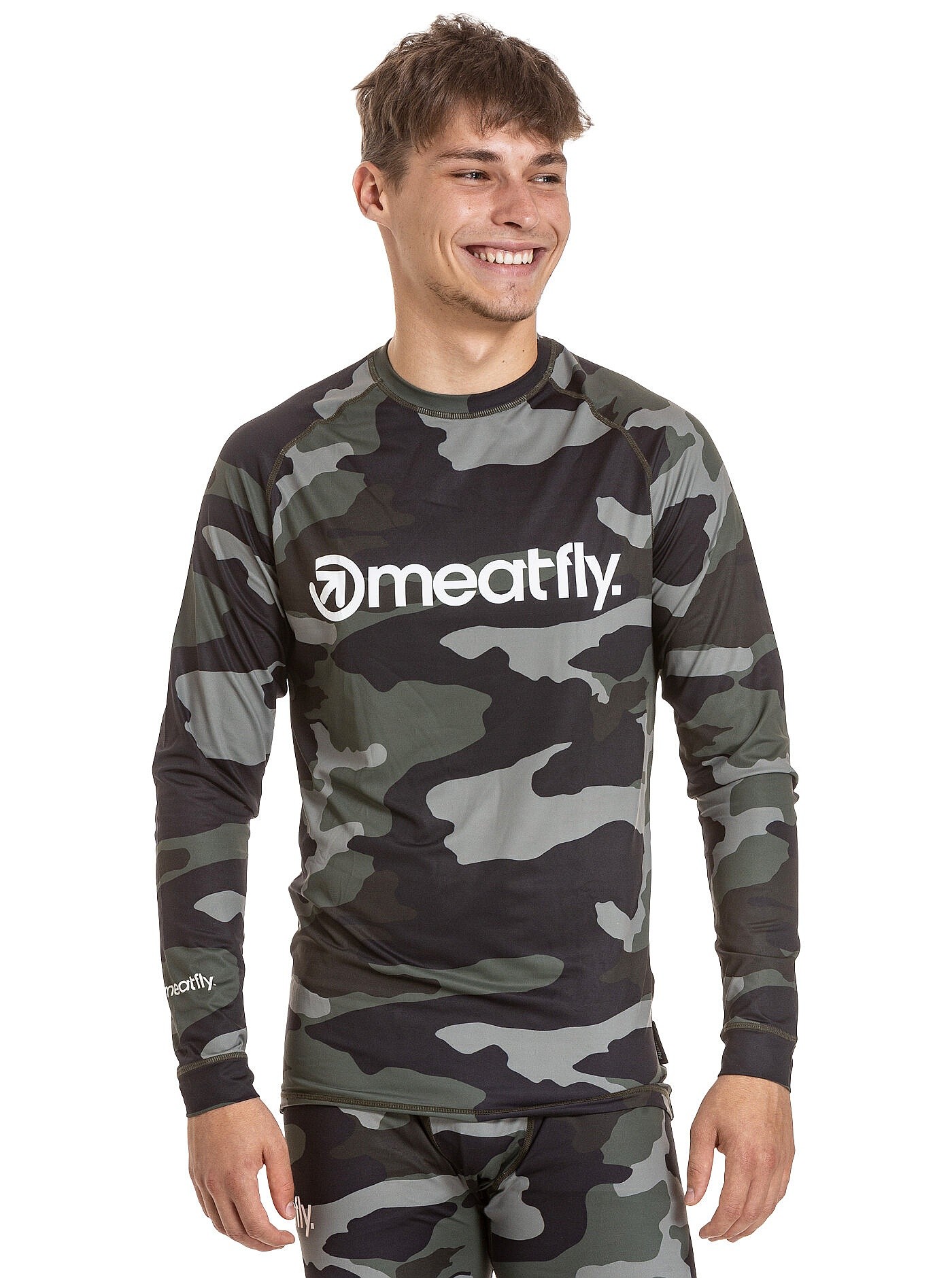 T-shirt Meatfly Avery Termo LS - Woodland