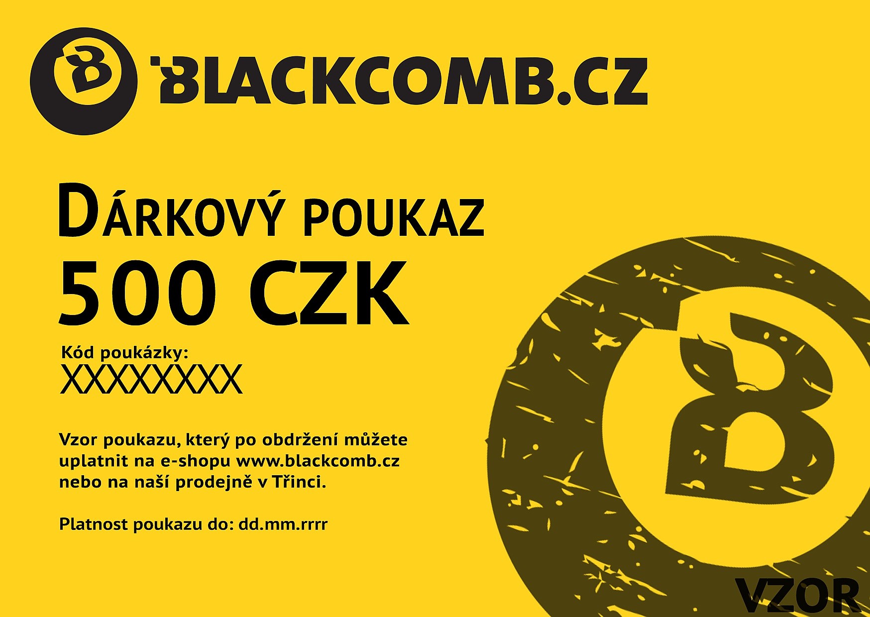 poukázka Blackcomb 500 - Yellow