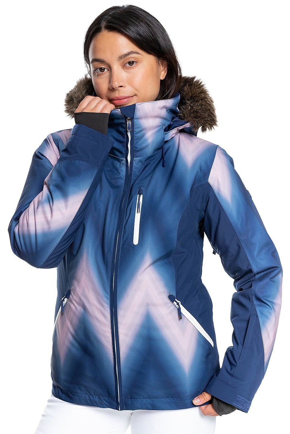 chaqueta Roxy Jet Ski Premium - BTE2/Medieval Blue Chevron - women´s -  blackcomb-shop.eu
