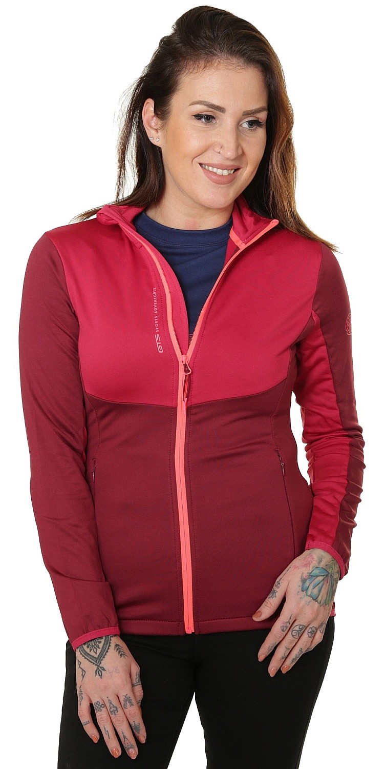 sweat-shirt GTS 300312L Zip - Plum - women´s