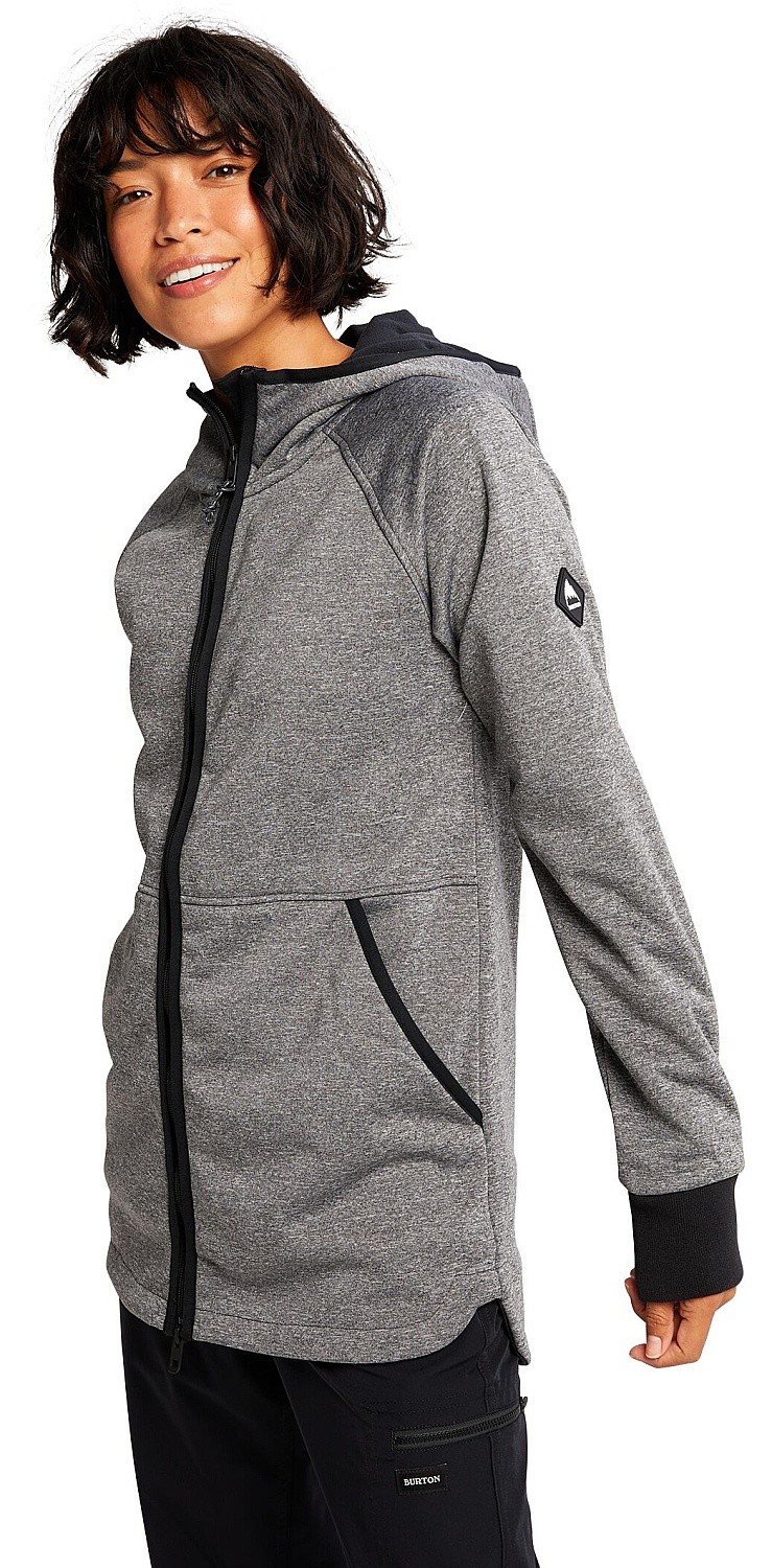 Sweatshirt Burton Minxy Zip - True Black Heather - women´s