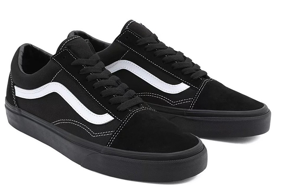 sko Vans Old Skool - Suede/Canvas/Black/Black/True White
