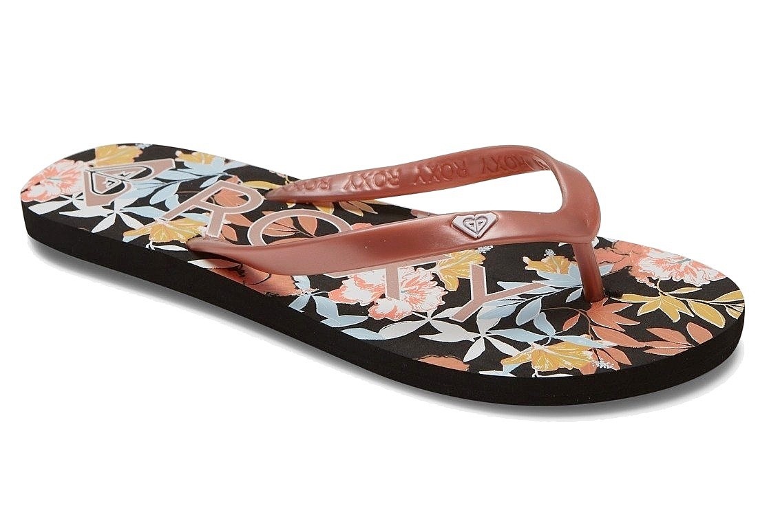 tongs Roxy Tahiti VII - BKP/Black W/Pink - women´s