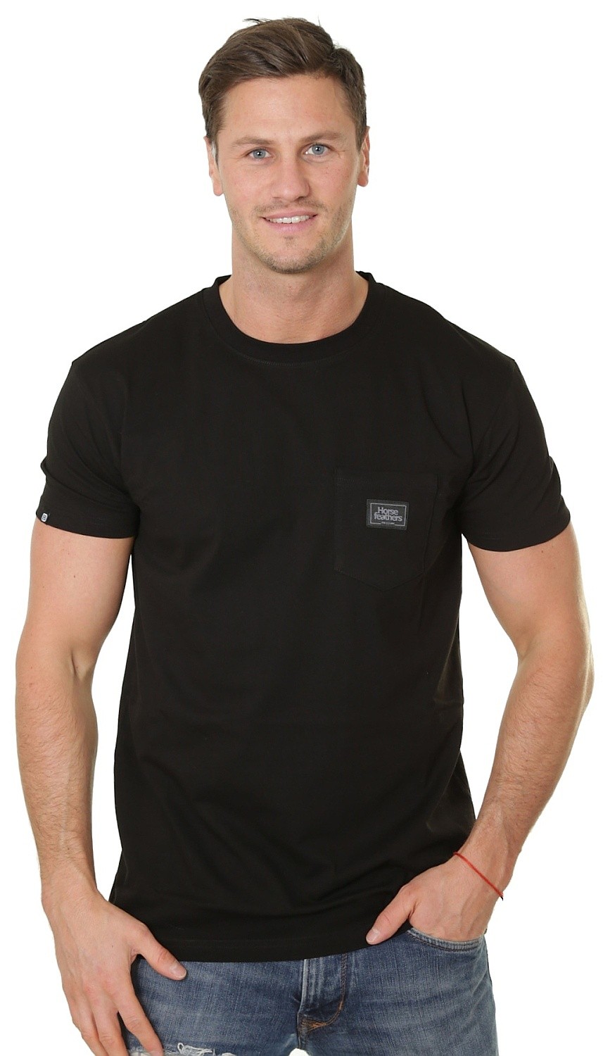 camisa Horsefeathers Alpha Pocket - Black - men´s