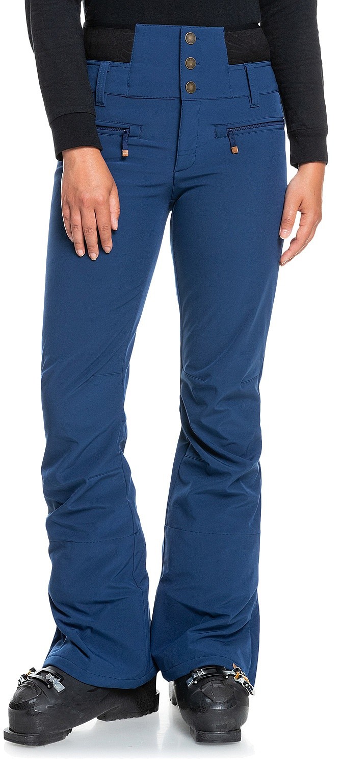 брюки Roxy Rising High - BTE0/Medieval Blue - women´s