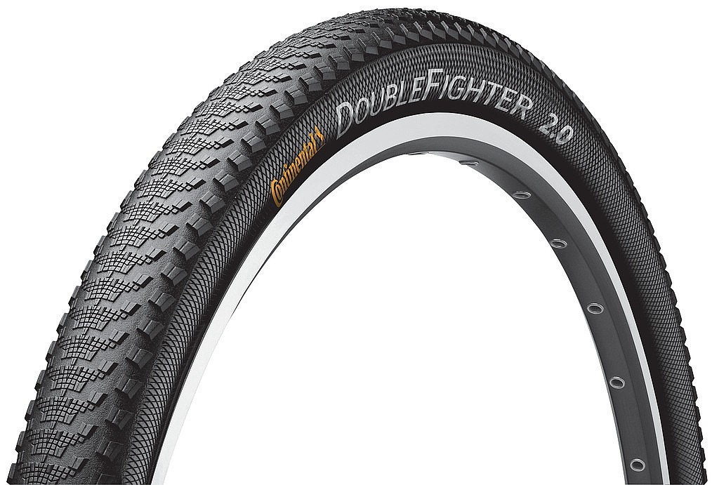 pneu de vélo Continental Double Fighter III drat 27.5"x2.0" Sport - Black/Black