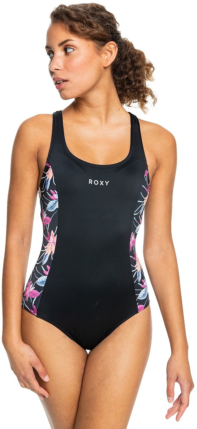 купальник Roxy Active Blocking One Piece - KVJ6/Anthracite Floral Flow - women´s