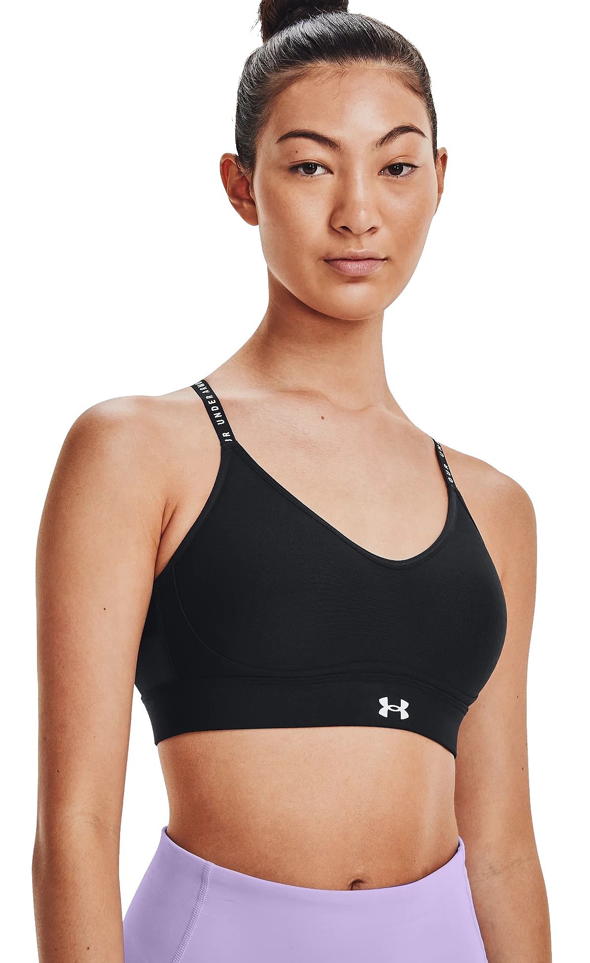 бюстгальтер Under Armour Infinity Low Covered - 001/Black/White - women´s