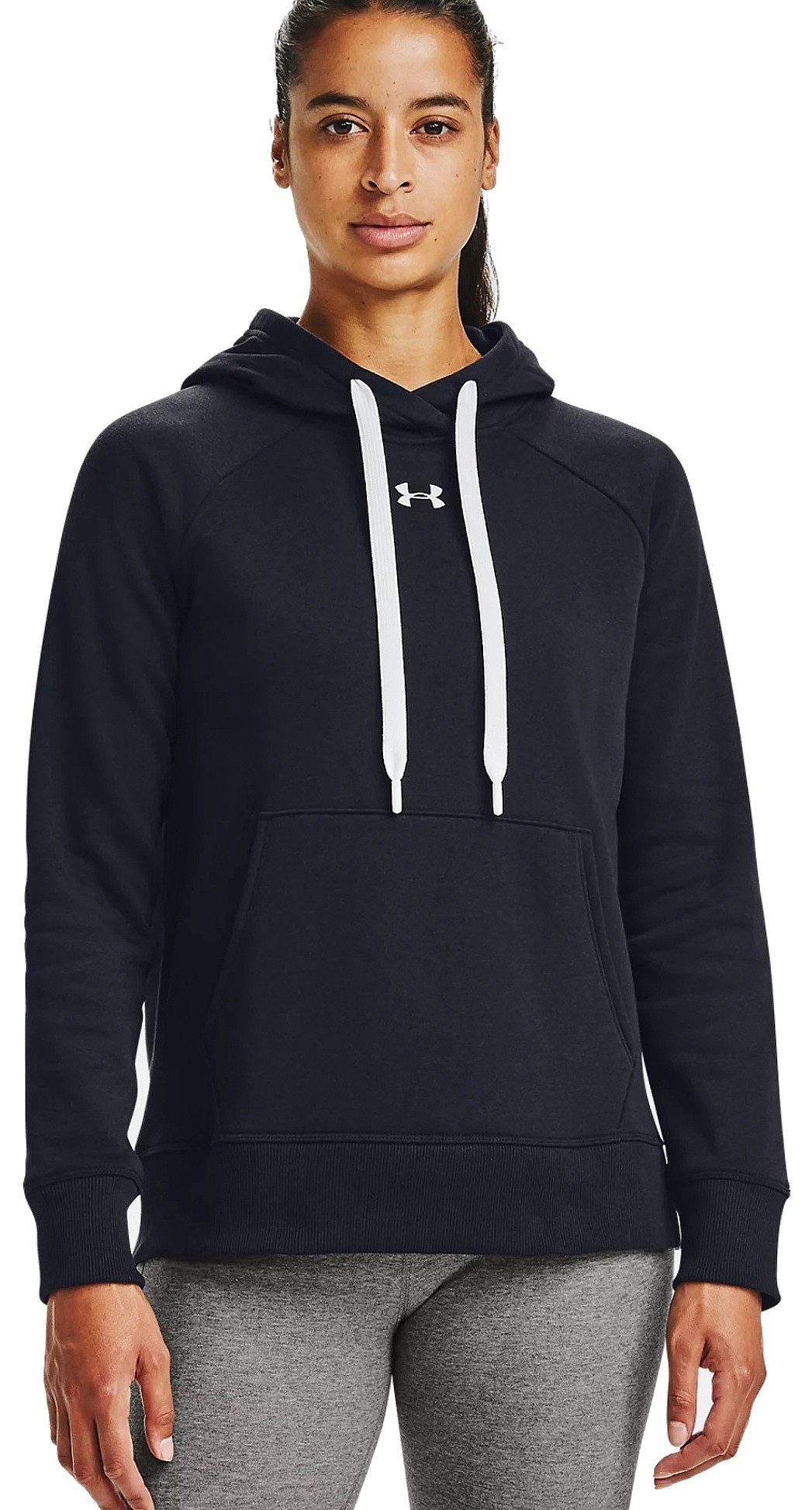 sweat-shirt Under Armour Rival Fleece HB - 001/Black/White - women´s