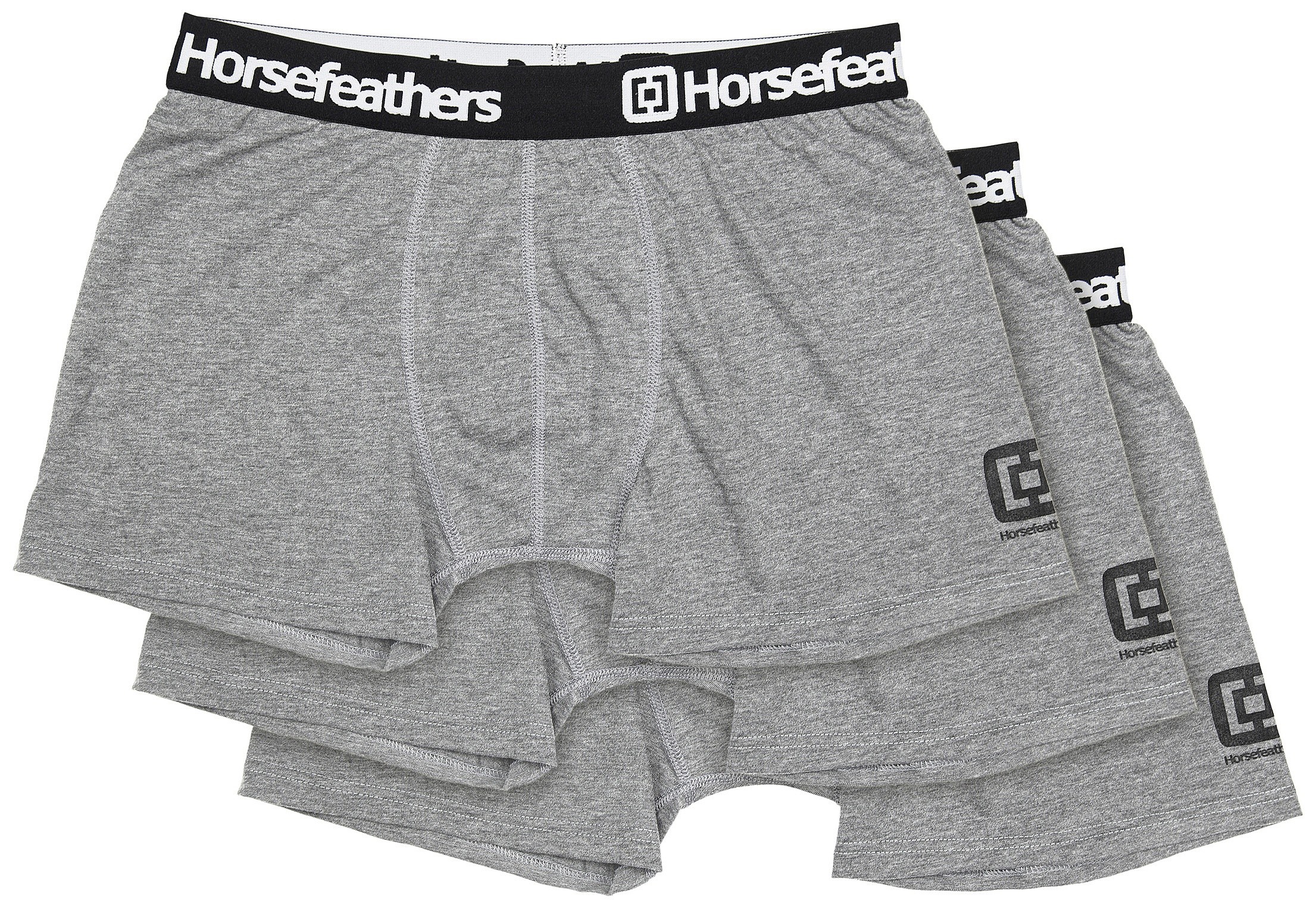 trenírky Horsefeathers Dynasty 3 Pack - Heather Gray