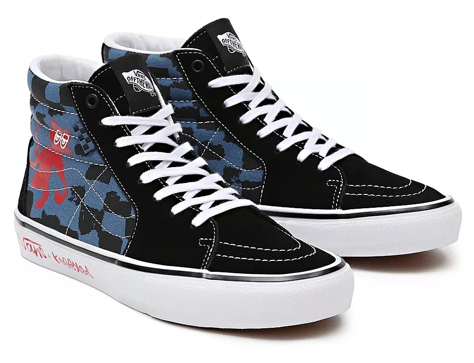 chaussures Vans Skate Sk8-Hi - Krooked B Natasforray/Blue - men´s