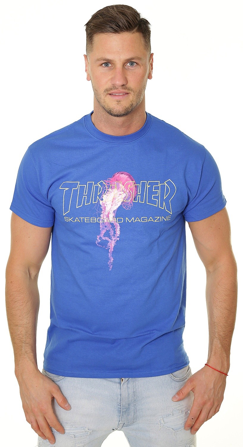 shirts Thrasher Atlantic Drift - Royal Blue - men´s