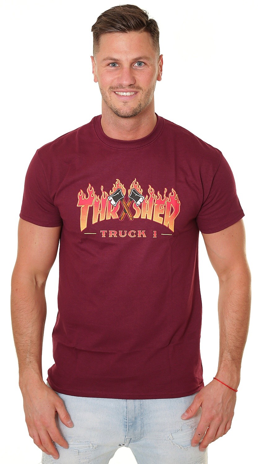 camisa Thrasher Truck 1 - Maroon - men´s