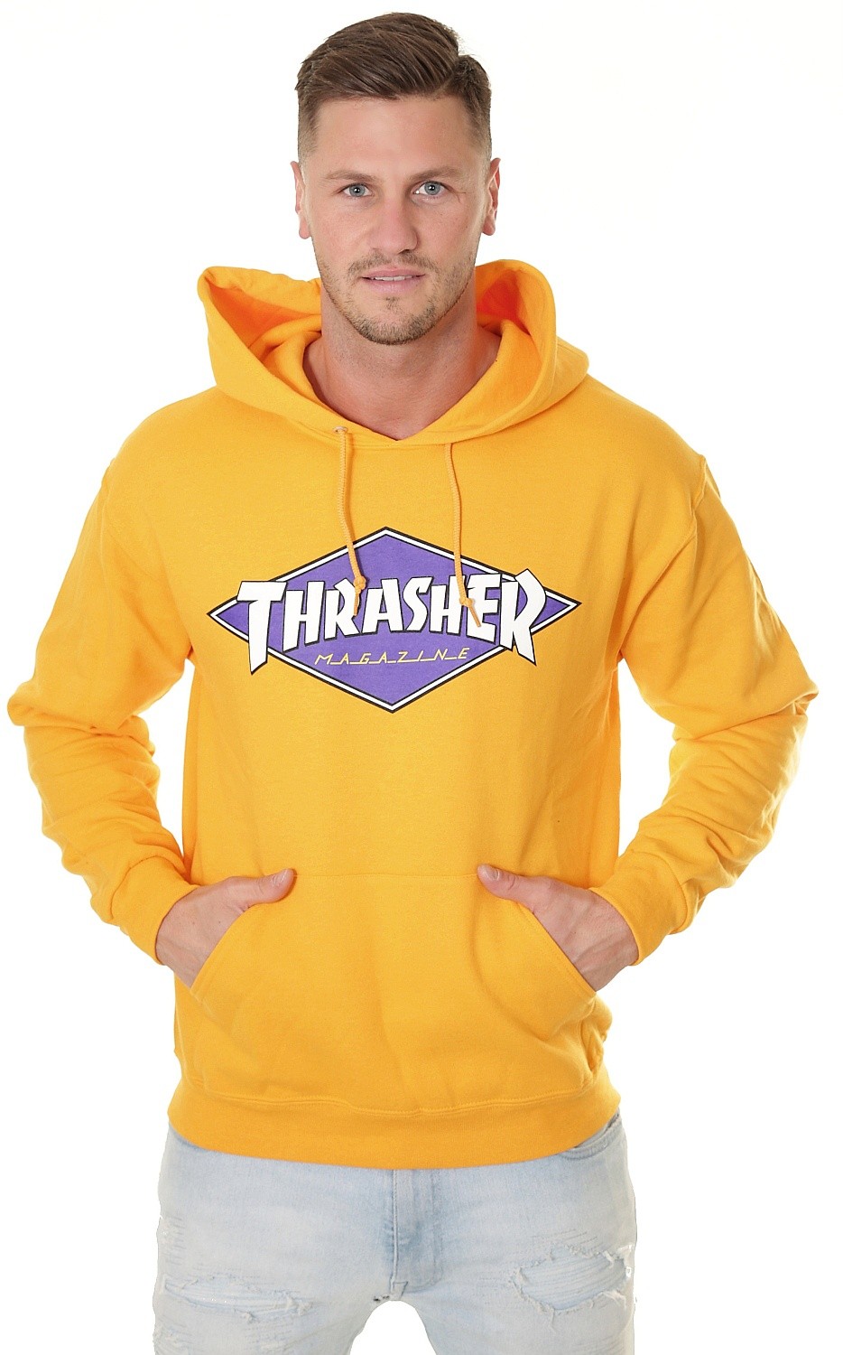 bluză Thrasher Diamond Logo - Gold - men´s