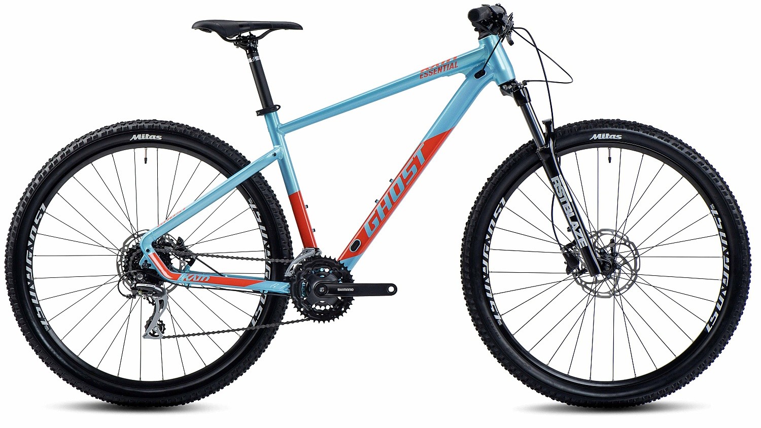 cykel Ghost Kato Essential 29" - Light Blue Pearl/Orange Gloss