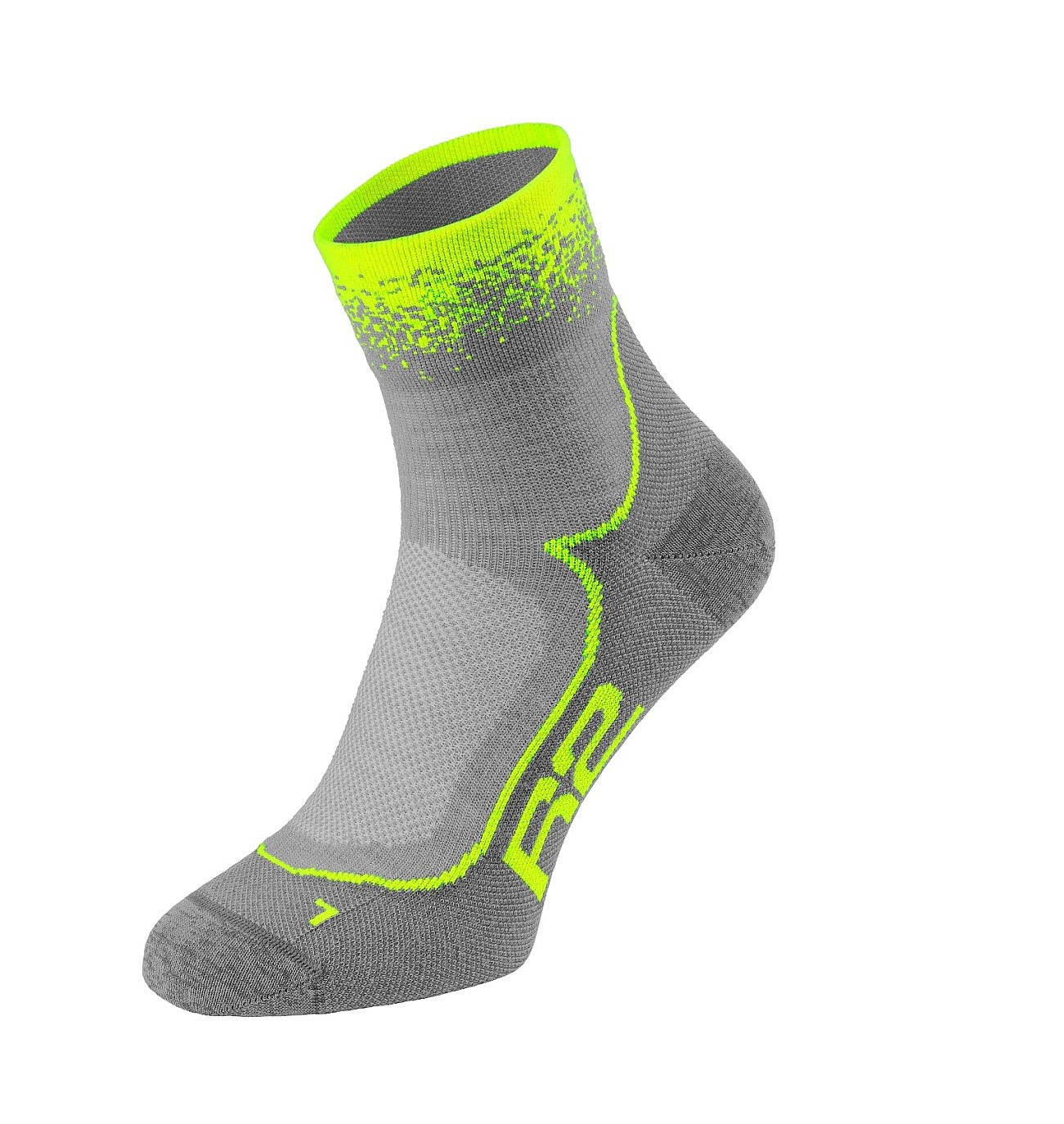 socks R2 Grace - ATS18B/Grey/Neon Yellow