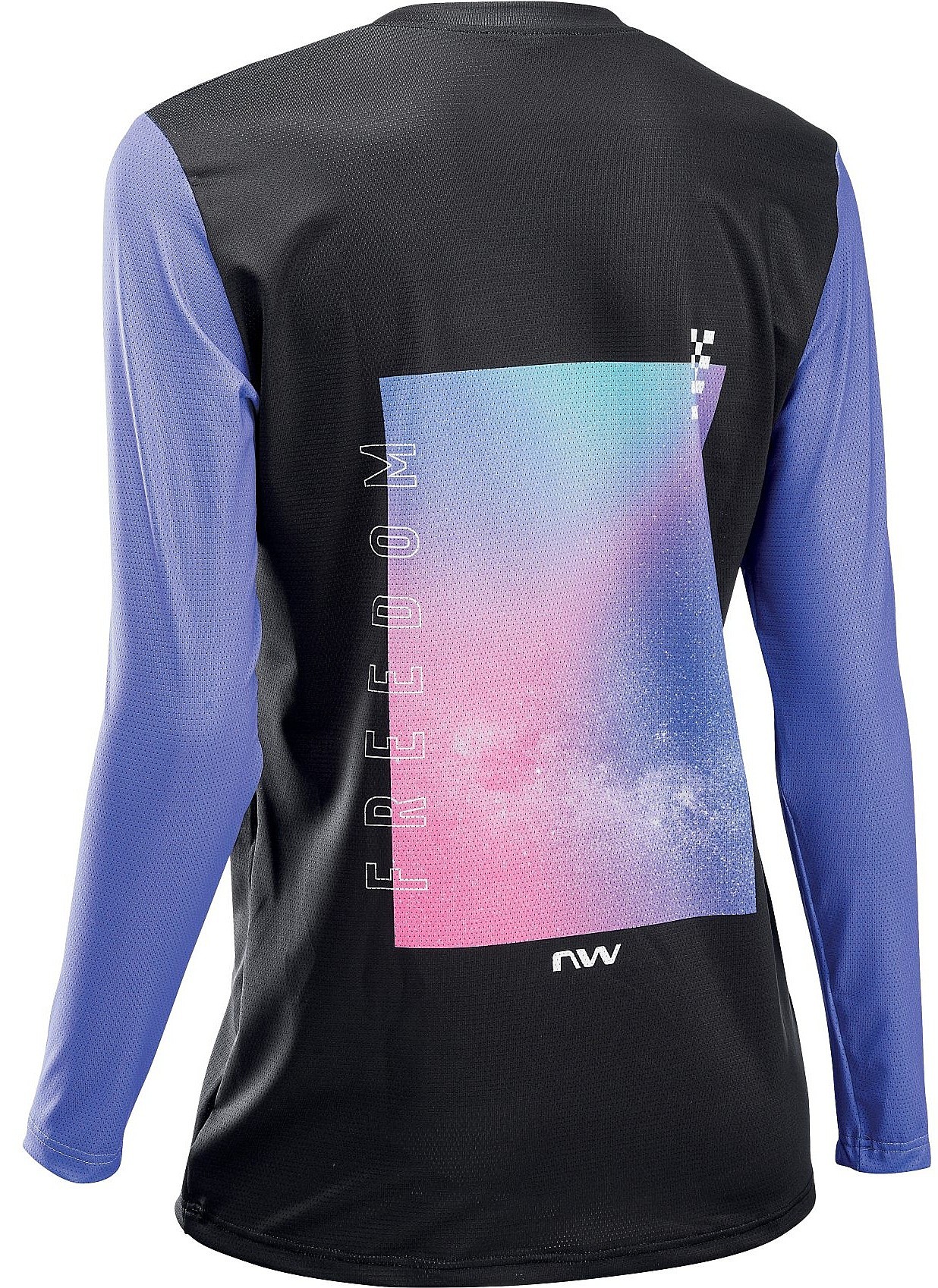 koszulka rowerowa Northwave Freedom Am LS - Violet/Fuchsia