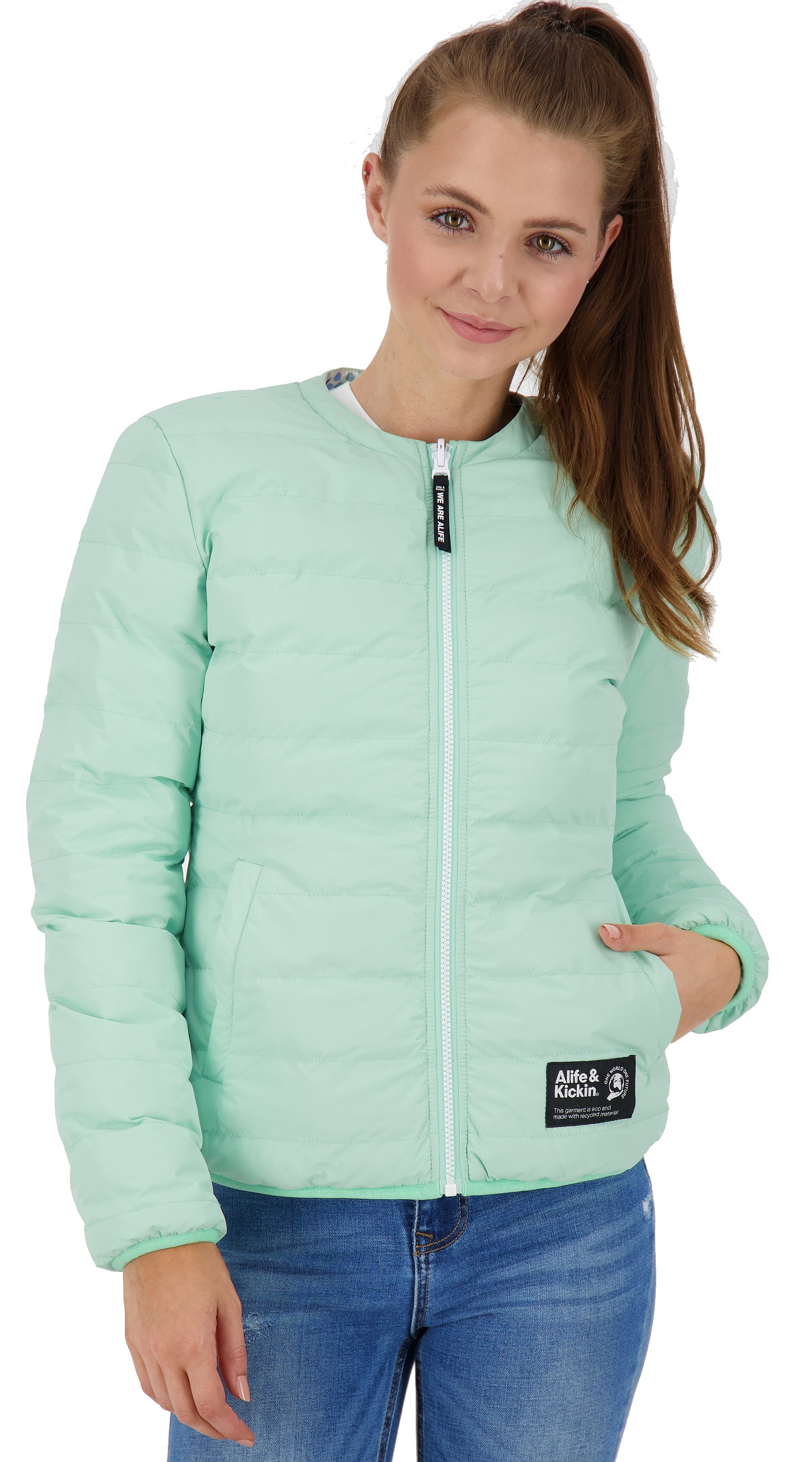 куртка ALIFE AND KICKIN Nova - Aqua - women´s