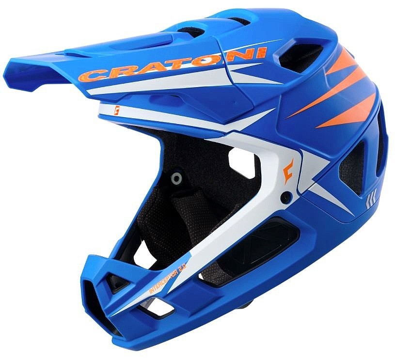 casco Cratoni Interceptor 2.0 - Blue/Neon Orange Matt
