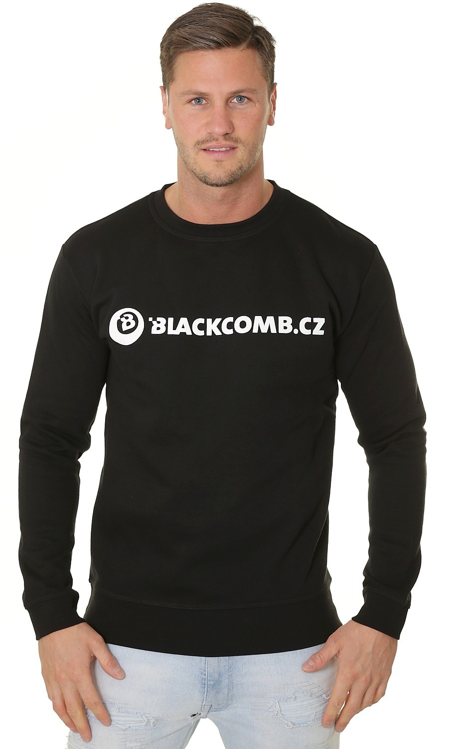 felpa Blackcomb Essential Logo Crew - Black - men´s