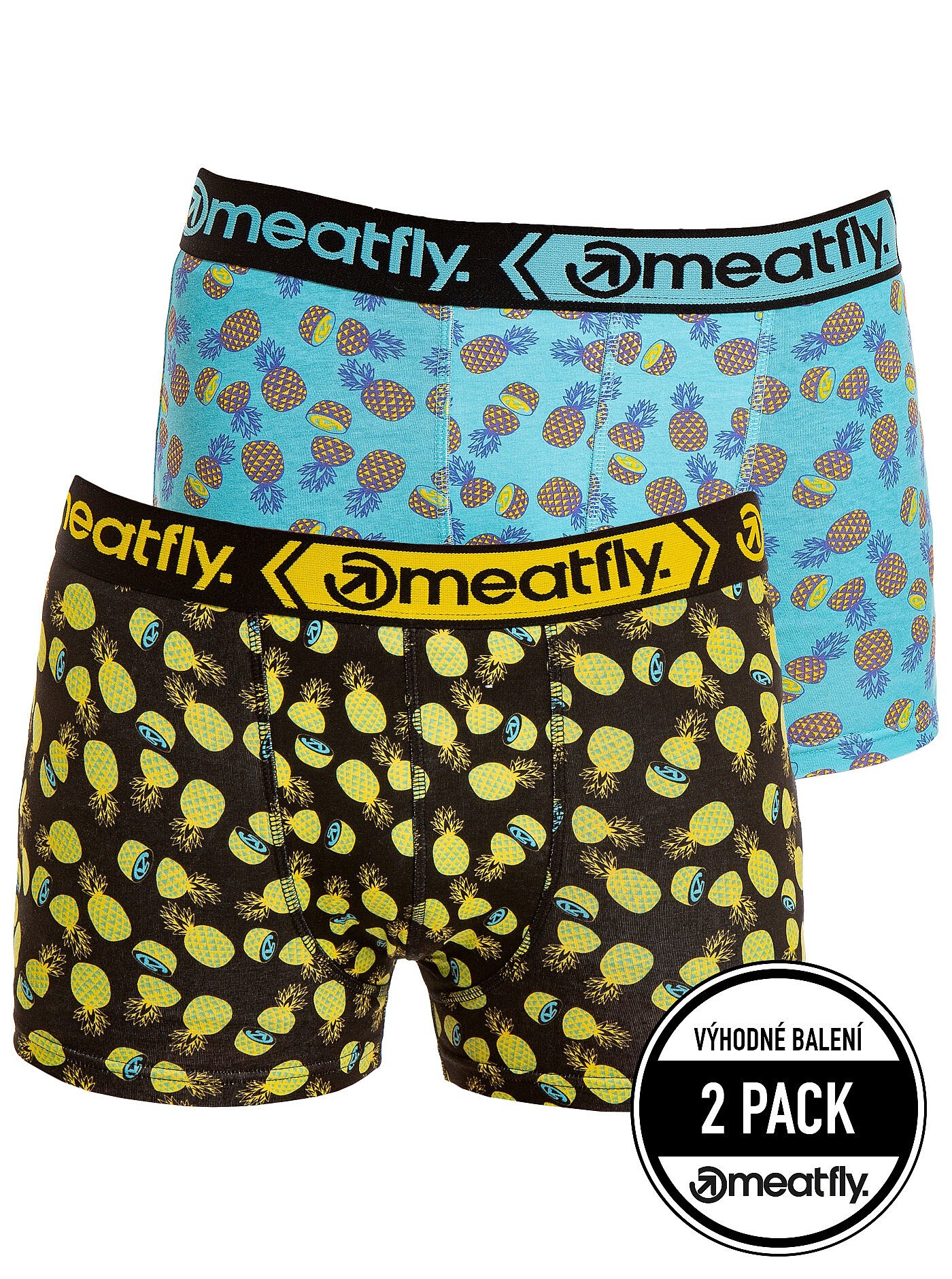 bokserki Meatfly Balboa 2 Pack - Pineapple