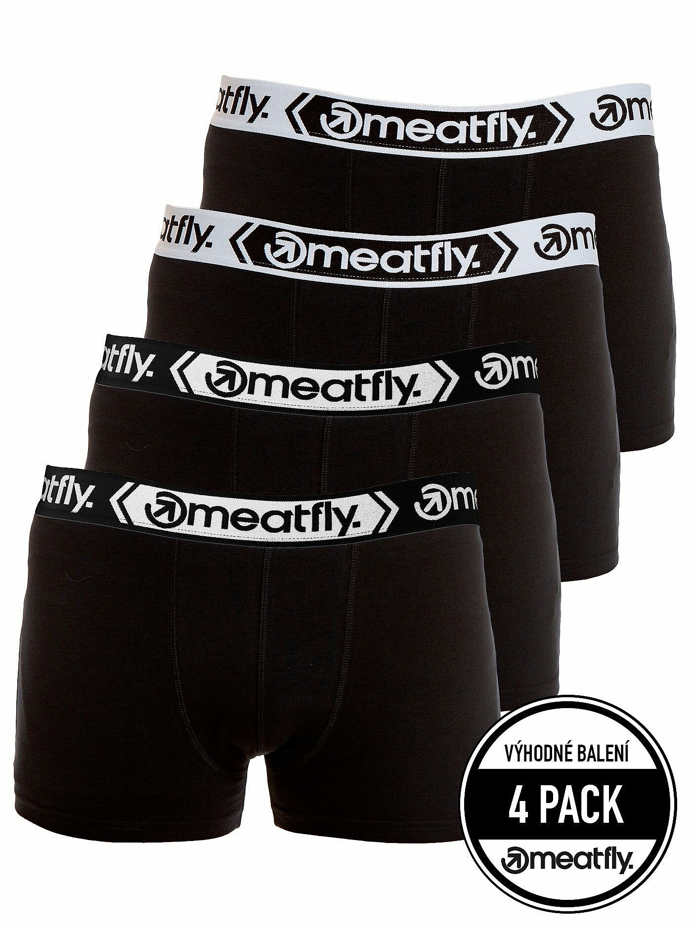 short Meatfly Balboa 4 Pack - Black/Black - men´s