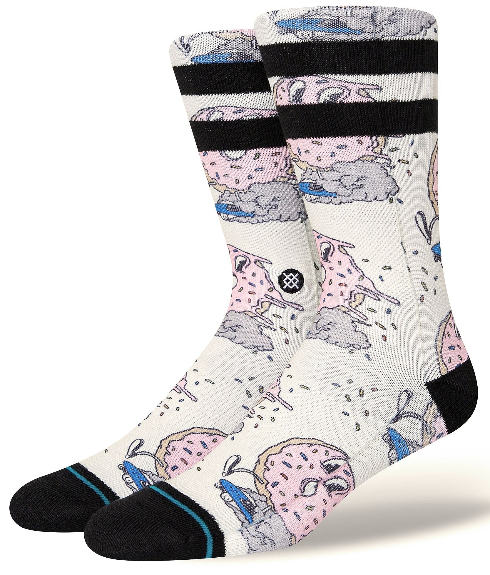 chaussettes Stance Cruzin a Bruzin Crew - Off White